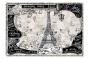 Fototapet Bonjour Paris 100x70 - Artgeist sp. z o. o.