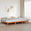 Familiesengeramme uten madrass voksbrun 240x200 cm heltre furu 8721158648389