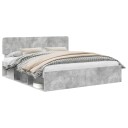  Sengestamme med hodegjerde Betong 180 x 200 cm Massiv furu