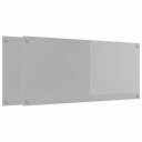  Kjøkkenbakplate 2 pcs Lysegrå 110 x 50 cm herdet glass