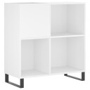  Hifi benk hvit 84,5x38x89 cm konstruert tre