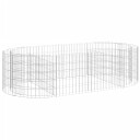 vidaXL Gabion høybed galvanisert jern 200x100x50 cm