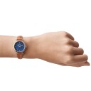 Fossil Dameklokke ES4701 Carlie Mini Blå/Lær Ø28 mm