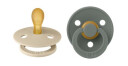 BIBS® Smokk Colour Symmetrisk smokk Vanilje/Furu 0-6 måneder, 2 stk.