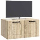  Vegghengt TV skap Sonoma eik 59,5 x 41 x 30 cm Konstruert tre