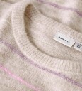 Name It Genser Strikk Loose NkfDotto Peyote melange Name It 6 år 116 Genser Beige