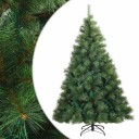  Kunstig sammensatt juletre med stativ grønn 180 cm PVC stål