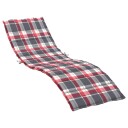 vidaXL Oxford stoff 100% polyester Rød Rutet