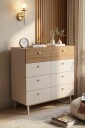 Kommode Hanah Home Luke 89,4 x 93,1 x 41,8 cm Sand eik   Sand eik