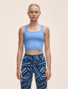 Casall Edge Crop Top - Blue - XL