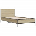  Sengeramme sonoma eik 75x190 cm konstruert tre og metall 8721102445361