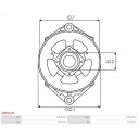 Drivlager dynamo AS PL ABR6028S