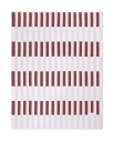 Maison Deux Tiles Blanket Lilac Burgundy   Pink   140X 180CM