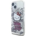 Hello Kitty Mobildeksel iML Kitty On Bricks Graffiti for iPhone 15/14/13 6.1" Hvit