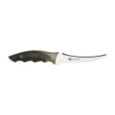 Brusletto Sprettern Jaktkniv 125 mm Bukåpner Svart/Grønn med Lærslire