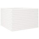  Plantekasse hvit 70x70x46 cm heltre furu