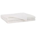 vidaXL Vektet Teppe Hvit 200 x 220 cm 9 kg 100% Bomull 205T