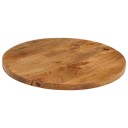  Bordplate Ø 40x3,8 cm rund grovt heltre mangotre