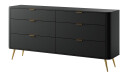 Walia Kommode 173 cm   Svart