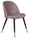 Venture Design Velvet spise stol Rosa Fløyel/gull Rosa