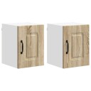  Kjøkkenskap 2 pcs Sonoma eik 30 x 31 x 40 cm Konstruert tre