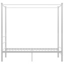 vidaXL Himmelsengeramme hvit metall 100x200 cm