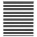  Sebragardin svart 125x100 cm stoff bredde 120,9 polyester