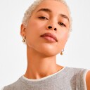 Pilgrim Air Hoop Earrings Gold Plated   Gold   ONE SIZE