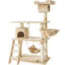 tectake Klorestativ katt Marcel 141cm - beige