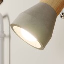 Lindby Spotlight Filiz av tre og betong, 1 lyskilde