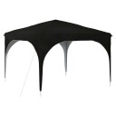 vidaXL Pop up Festtelt 290 x 290 x 245 cm Svart