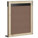  Baderomsspeil med hylle BERG svart 60x12x70 cm heltre