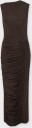 Rotate RUCHED MIDI DRESS  Beige/brun 38