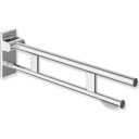 HEWI Duo støttehåndtak til toalett 850 mm krom
