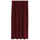  Gardiner med gardiner 2 pcs Vinrød 140 x 175 cm Fløyel