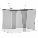 vidaXL Myggnett for seng 156 mask Svart 220 x 180 x 180 cm Polyester