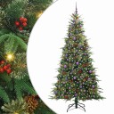  Kunstig sammensatt juletre med 300 LED grønn 240 cm PE og PVC