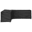 vidaXL L-formet hagemøbeltrekk 20 maljer 300x300x90 cm