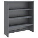 vidaXL Skjenketopp HAMAR mørkegrå 90x30x100 cm heltre furu