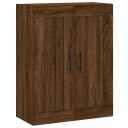  Veggskap brun eik 69,5x34x90 cm konstruert tre 8720845950606