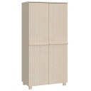 vidaXL Garderobe HAMAR honningbrun 89x50x180 cm heltre furu