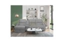 Reclinersofa med hjørne Loft24 Hjørnesofa 3 seter Loft24 Dallas Grå Venstrevendt  
