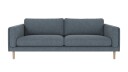 Rowico Home Braden 3 seters sofa Middels blått Bobby 15 Hvitpigmentert eikben