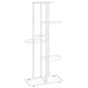 vidaXL Blomsterstativ 5 etasjer 43x22x98 cm hvit metall