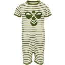 Grønn Stripete Hummel Alan Ls Bodysuit Heldress (80 / 1 år)