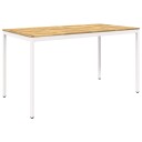 vidaXL Hagebarbord Hvit 196 x 100,5 x 105 cm Solid akasietre