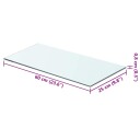 vidaXL Hyllepanel klart glass 60x25 cm