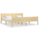 vidaXL Sengeramme heltre furu 200x200 cm