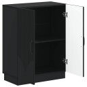vidaXL Baderom Oppbevaringsskap HOORN Svart 59,5 x 31 x 77 cm