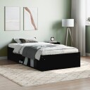 vidaXL Sengeramme svart 100x200 cm 8721012157880